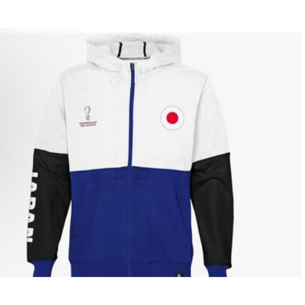 NEW Unisex Kids' FIFA World Cup Japan Contrast Panel Hoodie Jacket 5